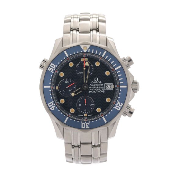 OMEGA Seamaster Diver 2599.8 Professional 41mm Chronograph Blue Men's Watch - Picture 1 of 13